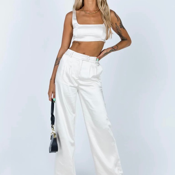 Princess Polly Huxley Satin Pants - Picture 5 of 5